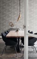 Miniatyrbillede 3 af 8: Origin Wallcoverings tapet industrielle korrugerede metalplader 3D mørkegråt 53 cm x 10,05 m