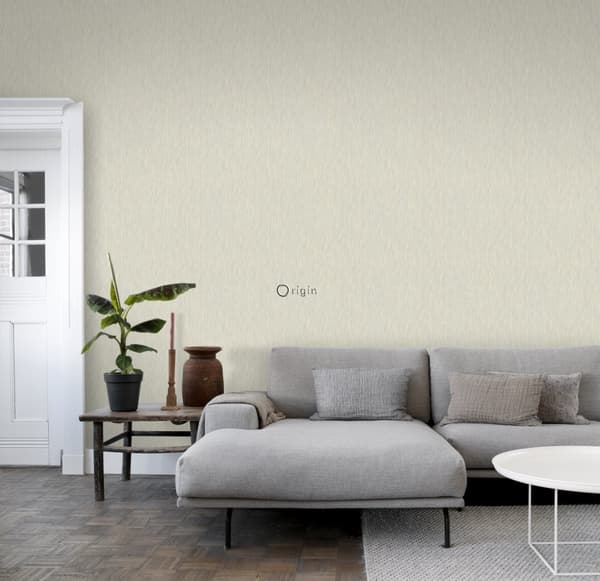 Origin Wallcoverings tapet gräsväv med linnestruktur beige 53 cm x 10,05 m