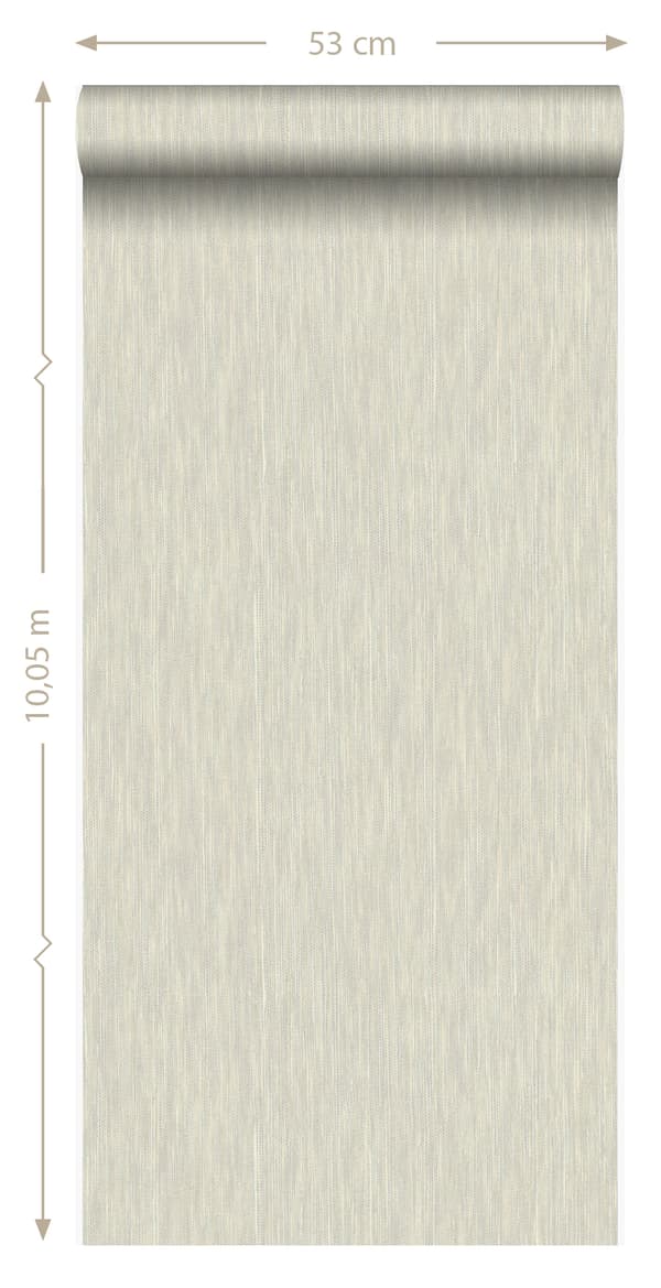 Origin Wallcoverings tapet gräsväv med linnestruktur beige 53 cm x 10,05 m