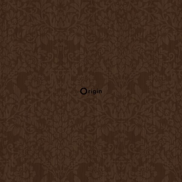 Origin Wallcoverings tapet ornament brunt och guldglänsande 53 cm x 10,05 m