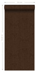 Miniatyrbild 7 av 7: Origin Wallcoverings tapet ornament brunt och guldglänsande 53 cm x 10,05 m