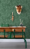 Miniatyrbild 4 av 7: ESTAhome tapet monsterablad mörkgrönt - 139004 - 0,53 x 10,05 m
