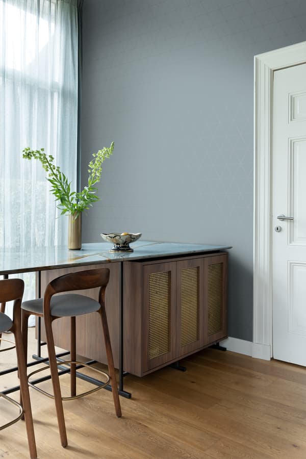 Origin Wallcoverings tapet grafiske trekanter gråblåt 0,53 x 10,05 m