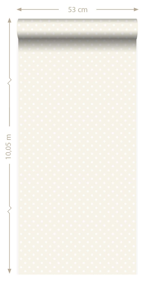 Origin Wallcoverings tapet prickar silver 53 cm x 10,05 m