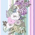 Miniatyrbillede 3 af 4: ESTAhome tapet vintage blomster lyselilla og blåt 53 cm x 10,05 m