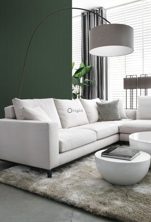 Origin Wallcoverings tapet vävd struktur mörkgrönt 0,53 x 10,05 m