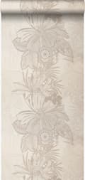 Miniatyrbillede 1 af 3: Origin Wallcoverings tapet blomster beige 52 cm x 10,05 m
