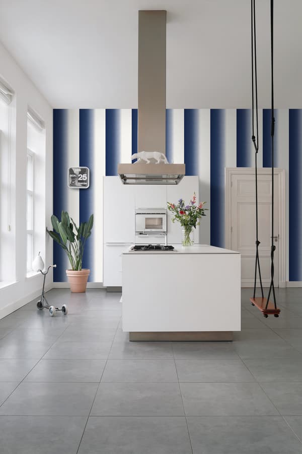 ESTAhome tapet doppfärgat motiv mörkblått 53 cm x 10,05 m