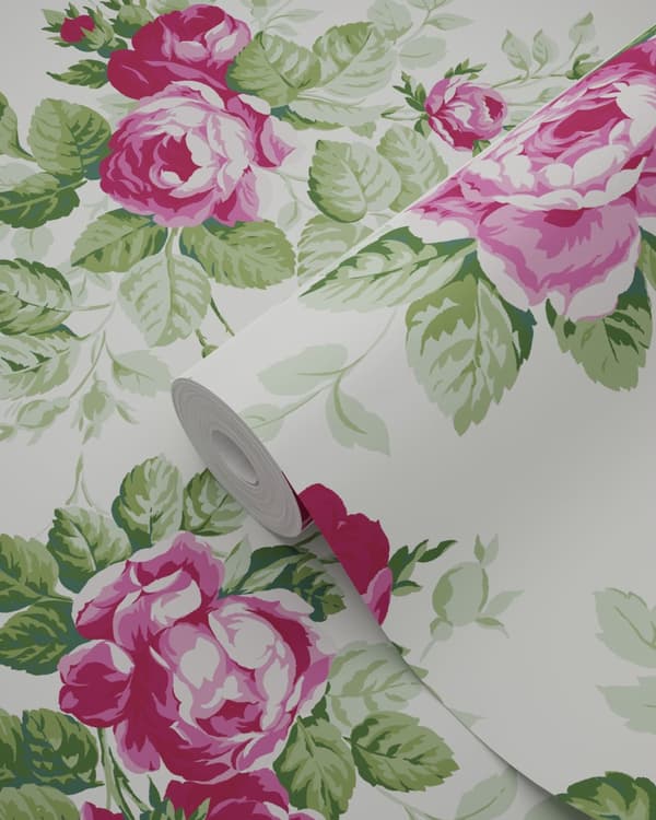 Origin Wallcoverings tapet roser lyserødt 53 cm x 10,05 m