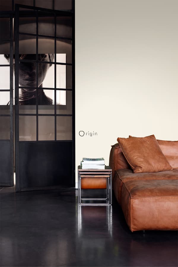 Origin Wallcoverings tapet enfärgad krämfärgat 53 cm x 10,05 m