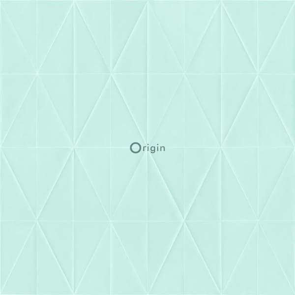 Origin Wallcoverings tapet grafisk form lyst azurblåt 53 cm x 10,05 m