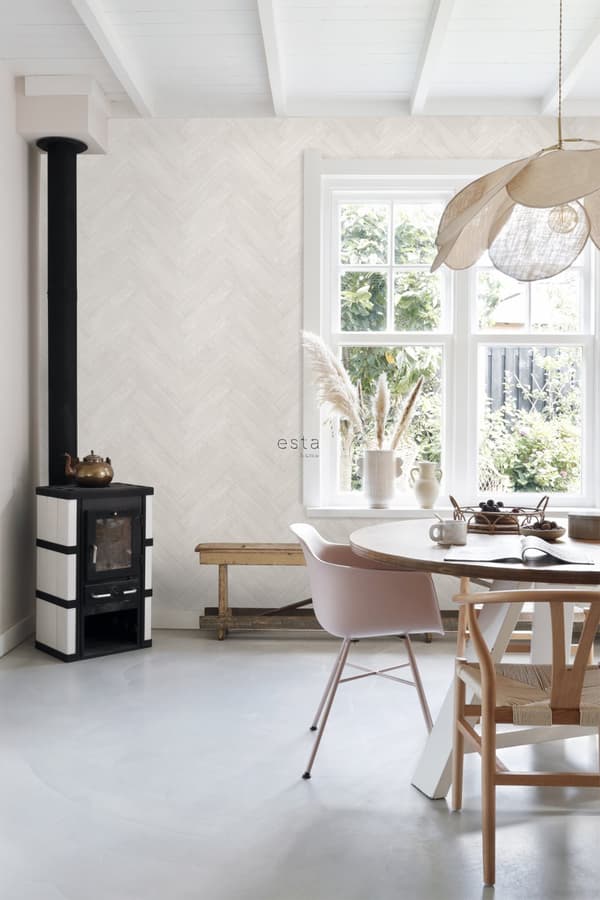 ESTAhome tapet trämotiv beige 0,53 x 10,05 m
