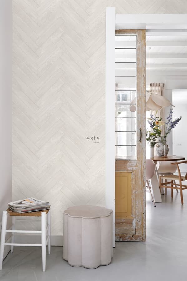 ESTAhome tapet trämotiv beige 0,53 x 10,05 m