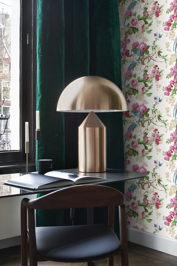 Origin Wallcoverings tapet paradisfåglar rosa 53 cm x 10,05 m