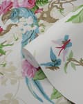 Miniatyrbild 5 av 7: Origin Wallcoverings tapet paradisfåglar rosa 53 cm x 10,05 m