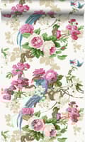 Miniatyrbild 1 av 7: Origin Wallcoverings tapet paradisfåglar rosa 53 cm x 10,05 m