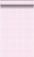Miniatyrbild 1 av 6: Origin Wallcoverings tapet prickar glänsande rosa 53 cm x 10,05 m