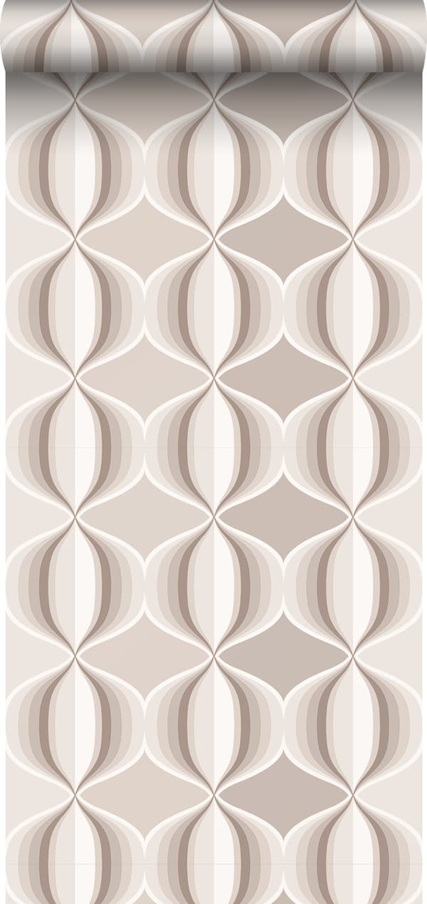 Sanders & Sanders tapet retromotiv beige - 935229 - 53 cm x 10,05 m