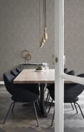 Miniatyrbillede 5 af 11: Origin Wallcoverings tapet ornament mulvarpegråt - 347033 - 53 cm x 10,05 m