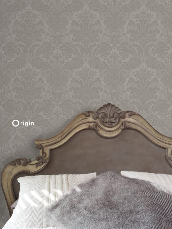 Origin Wallcoverings tapet ornament mulvarpegråt - 347033 - 53 cm x 10,05 m