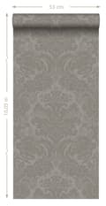 Miniatyrbillede 11 af 11: Origin Wallcoverings tapet ornament mulvarpegråt - 347033 - 53 cm x 10,05 m