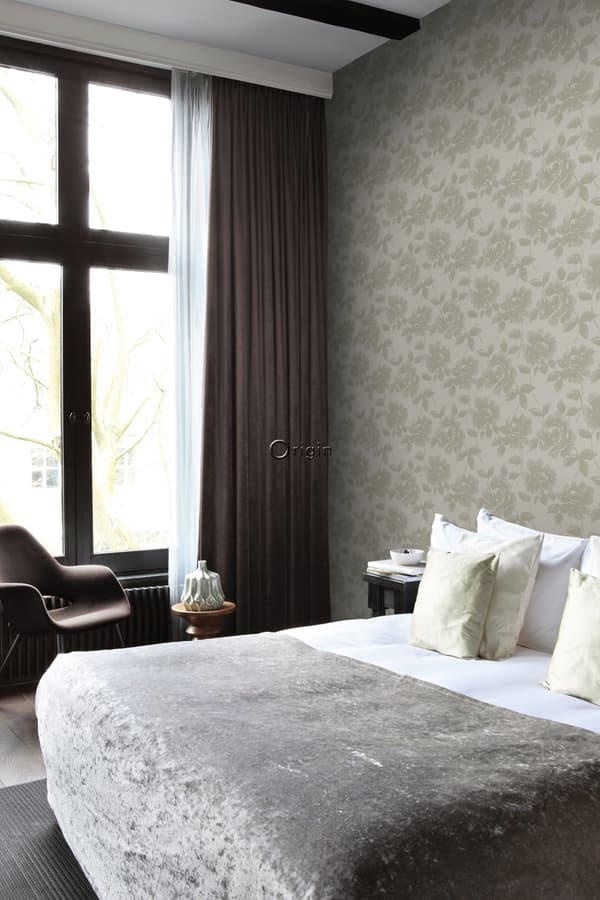 Origin Wallcoverings tapet rosor ljusbrunt 53 cm x 10,05 m