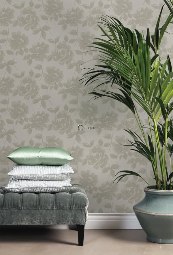 Origin Wallcoverings tapet rosor ljusbrunt 53 cm x 10,05 m