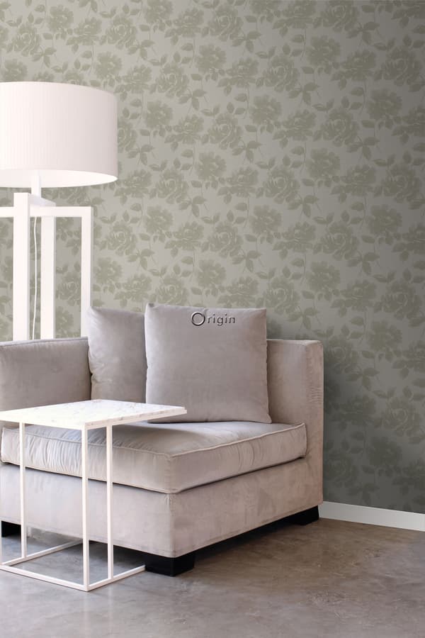 Origin Wallcoverings tapet rosor ljusbrunt 53 cm x 10,05 m