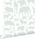 Miniatyrbillede 1 af 7: ESTAhome tapet dyr mintgrønt 0,53 x 10,05 m