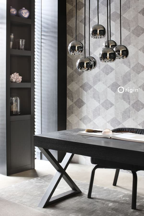 Origin Wallcoverings tapet 3D marmor motiv beige och mullvadsgrått 53 cm x 10,05 m