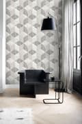 Miniatyrbild 2 av 8: Origin Wallcoverings tapet 3D marmor motiv beige och mullvadsgrått 53 cm x 10,05 m