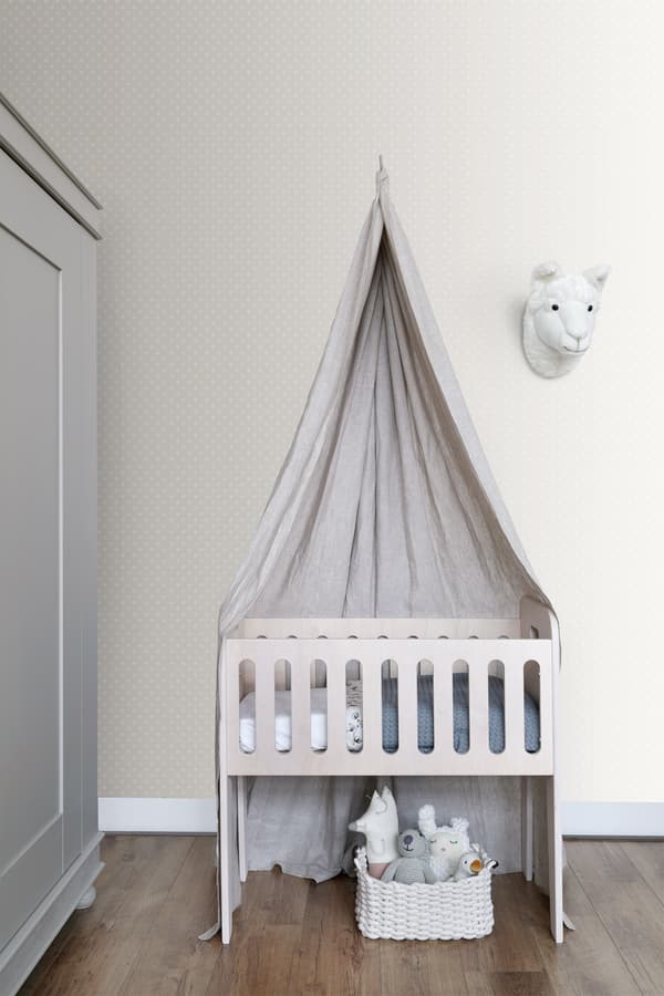 Origin Wallcoverings tapet prickar mörkbeige 53 cm x 10,05 m
