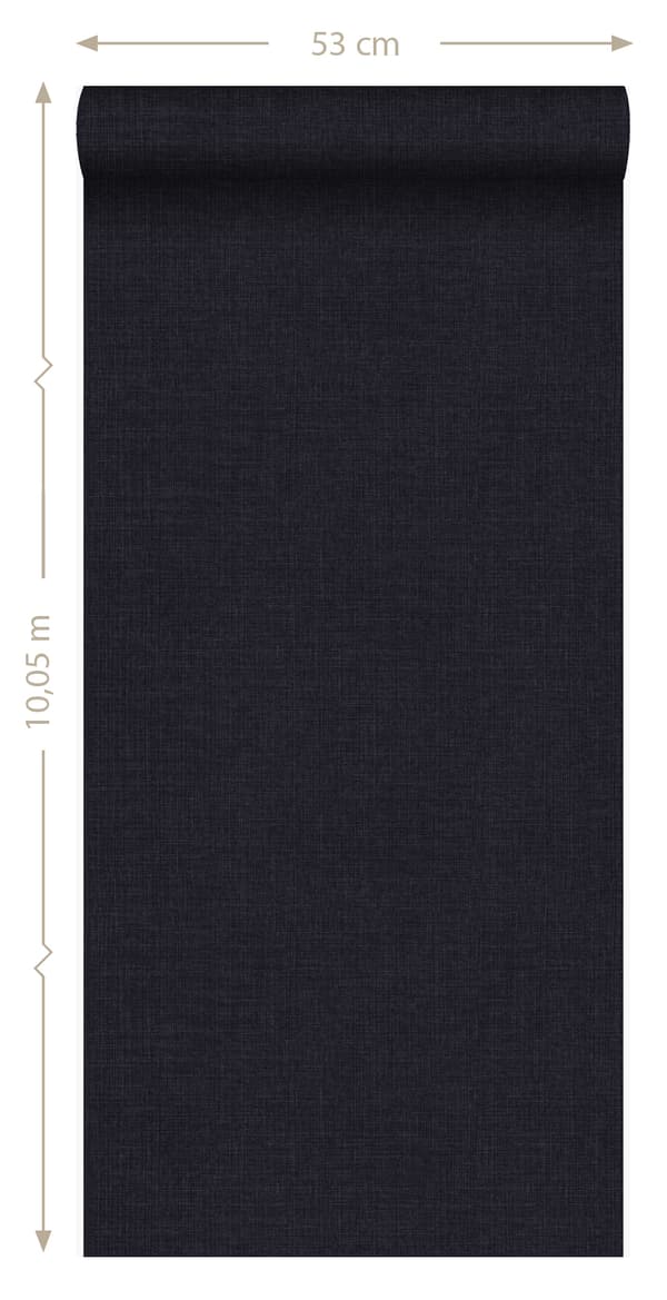 Origin Wallcoverings tapet fin struktur sort og lilla 53 cm x 10,05 m