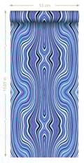 Miniatyrbild 7 av 7: Origin Wallcoverings tapet grafiska linjer blått och turkost 53 cm x 10,05 m