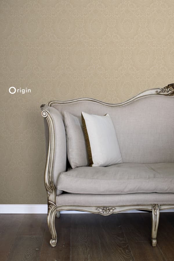 Origin Wallcoverings tapet ornament champagnefarvet 53 cm x 10,05 m