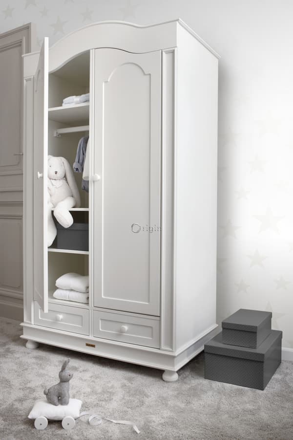 Origin Wallcoverings tapet stjärnor matt vitt och glänsande silver 0,53 x 10,05 m