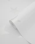 Miniatyrbild 6 av 7: Origin Wallcoverings tapet stjärnor matt vitt och glänsande silver 0,53 x 10,05 m