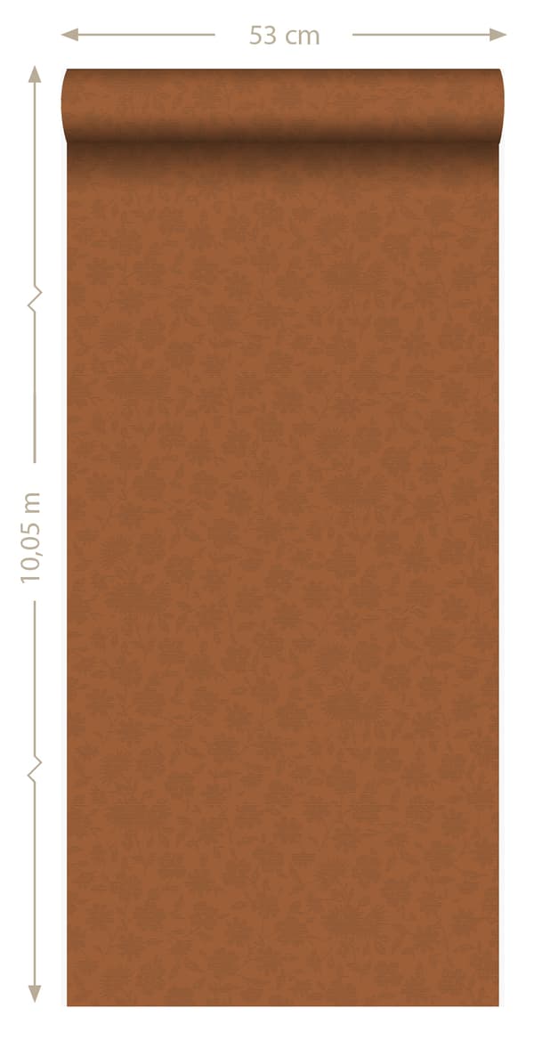 Origin Wallcoverings tapet blommor saffransgult 53 cm x 10,05 m
