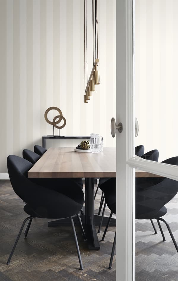 Origin Wallcoverings tapet ränder äppelblomsvitt 53 cm x 10,05 m