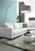 Miniatyrbillede 4 af 7: Origin Wallcoverings tapet ensfarvet isblåt 53 cm x 10,05 m