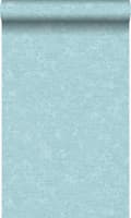 Miniatyrbillede 1 af 7: Origin Wallcoverings tapet ensfarvet isblåt 53 cm x 10,05 m