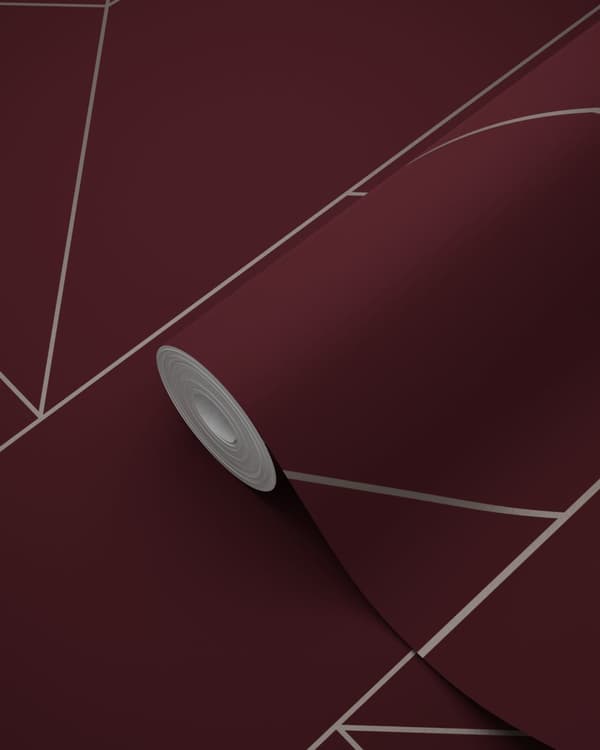Origin Wallcoverings tapet grafiske linjer rødt 0,53 x 10,05 m