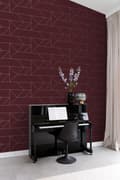 Miniatyrbillede 2 af 8: Origin Wallcoverings tapet grafiske linjer rødt 0,53 x 10,05 m