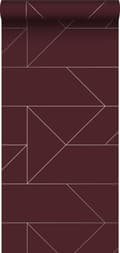Miniatyrbillede 1 af 8: Origin Wallcoverings tapet grafiske linjer rødt 0,53 x 10,05 m