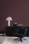 Miniatyrbild 3 av 8: Origin Wallcoverings tapet smala ränder mörklila 53 cm x 10,05 m