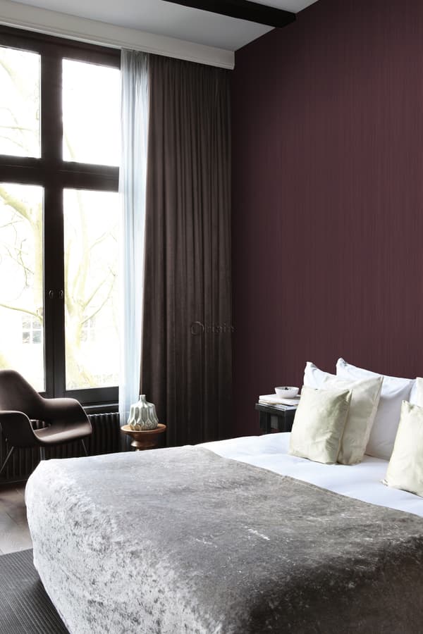 Origin Wallcoverings tapet smala ränder mörklila 53 cm x 10,05 m
