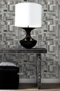 Miniatyrbild 6 av 8: Origin Wallcoverings tapet träskräp plankor motiv ljusgrått och mullvadsgrått 53 cm x 10,05 m