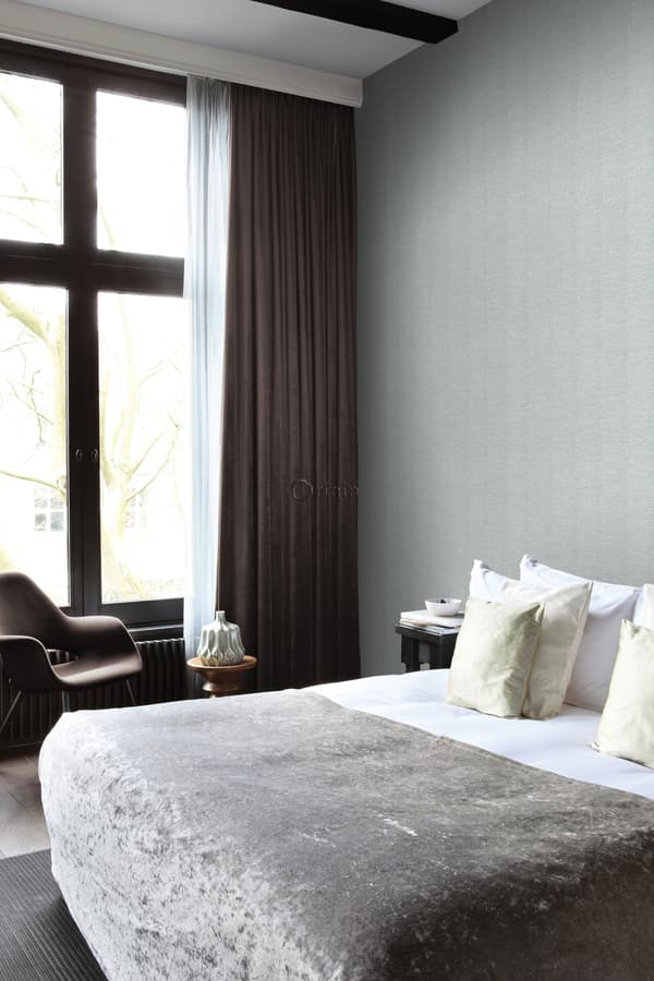 Origin Wallcoverings tapet linnedstruktur lyst muldvarpegråt 53 cm x 10,05 m