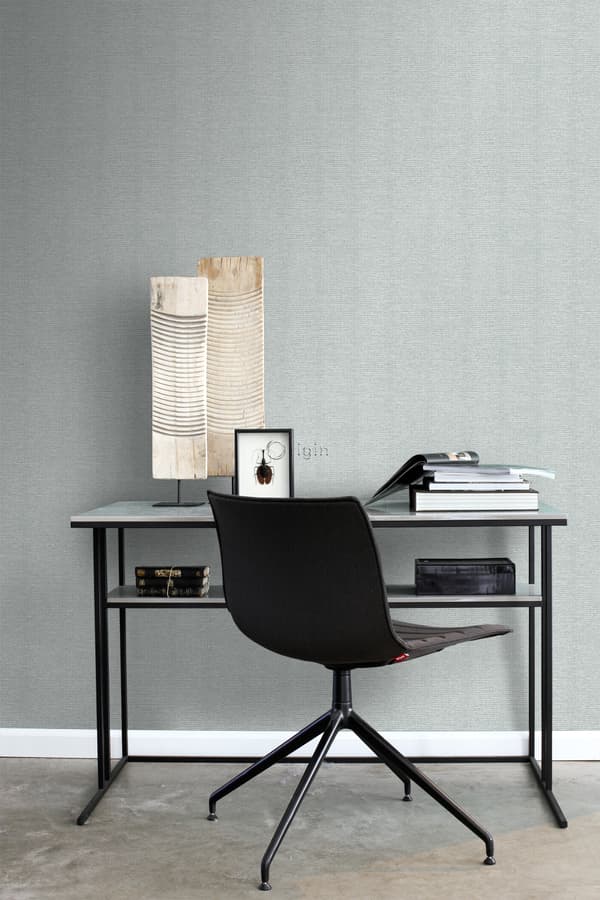 Origin Wallcoverings tapet linnedstruktur lyst muldvarpegråt 53 cm x 10,05 m