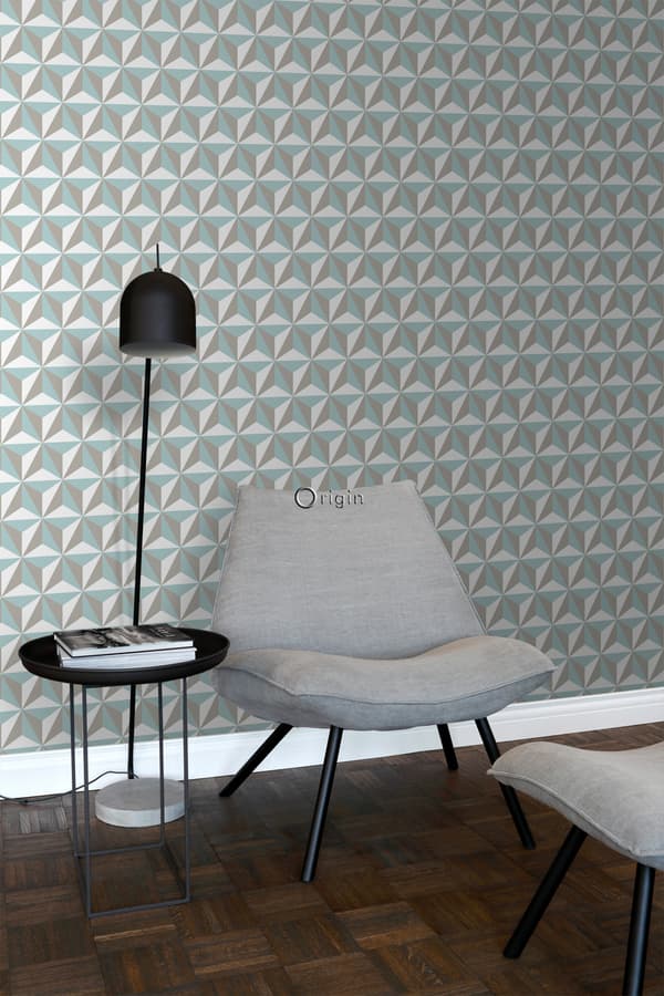Origin Wallcoverings tapet tredimensionell grafik fältspat 53 cm x 10,05 m